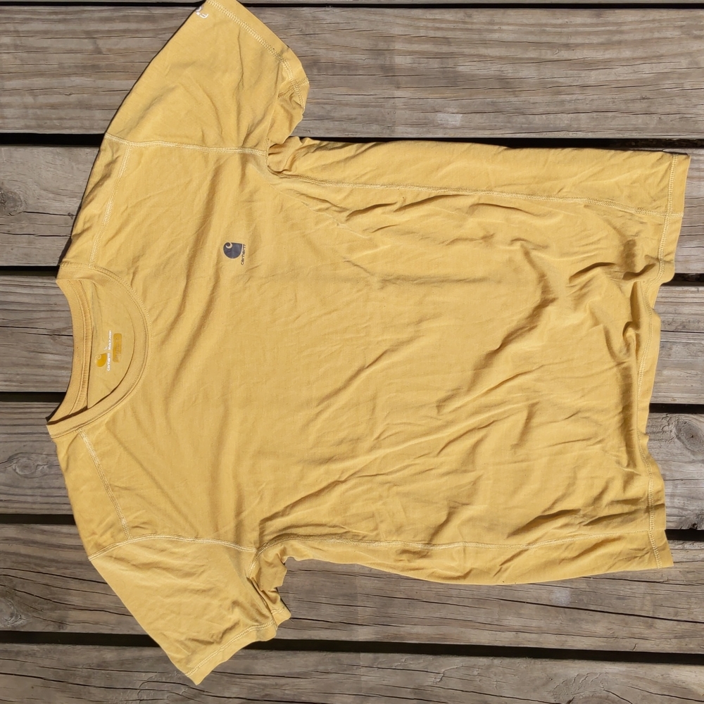 Men's yellow Carhartt t-shirt
